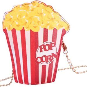 Amazon Novelty Movie Popcorn Crossbody Chain Handbag